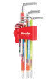Extremidade Torx de braço extra longo multicolorido 9pcs Cr-V