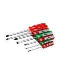 Conjunto de Chaves de Fenda 7Pcs Magnéticas / Cr-V